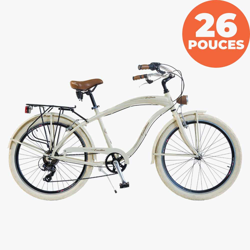 Les Trottes de l'Ouest - Beach Cruiser Homme 26 pouces